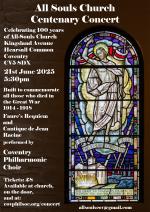 All-Souls Church Centenary Concert 21st June 2025 All-Souls Church Centenary Concert 21st June 2025